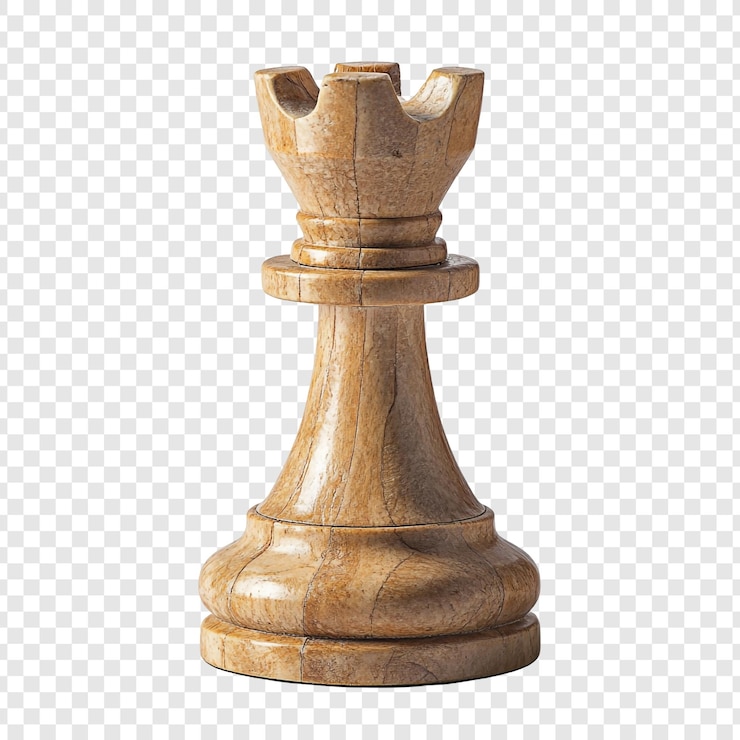 PSD Gratis magnificent wooden chess queen piece