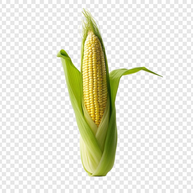 PSD gratuito un maíz bebé solitario aislado en un fondo transparente