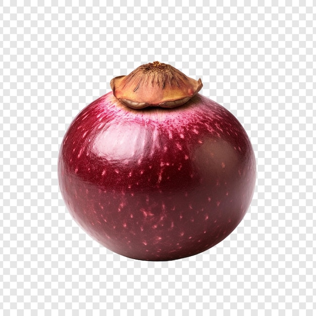 Gratis PSD mangosteen geïsoleerd op transparante achtergrond