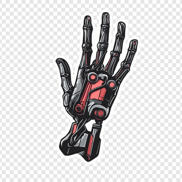 La mano robótica es un diseño futurista