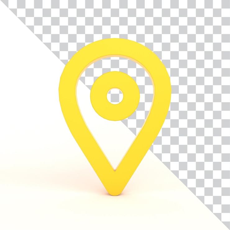 PSD gratuito mappa pin lato anteriore