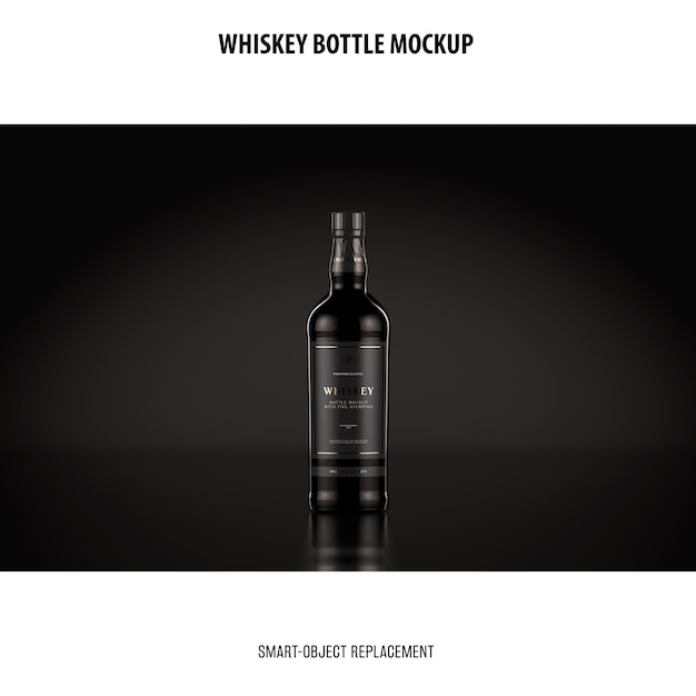 Maqueta de botella de whisky