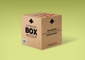 PSD gratuito maqueta de caja de cartón