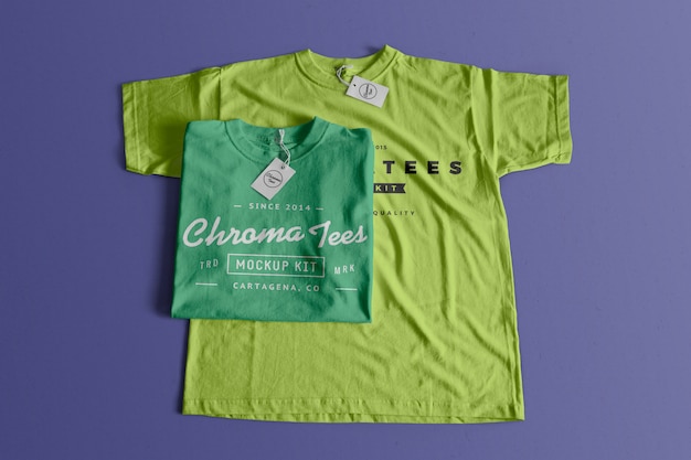 Maqueta de camiseta de cromatos