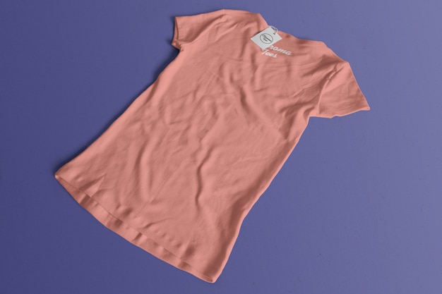 PSD gratuito maqueta de camiseta de cromatos
