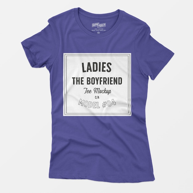 Maqueta de camiseta de señoras el novio