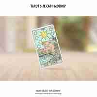 PSD gratuito maqueta de la carta del tarot