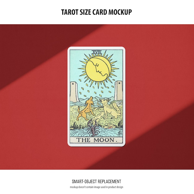 PSD gratuito maqueta de la carta del tarot