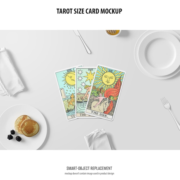 PSD gratuito maqueta de la carta del tarot