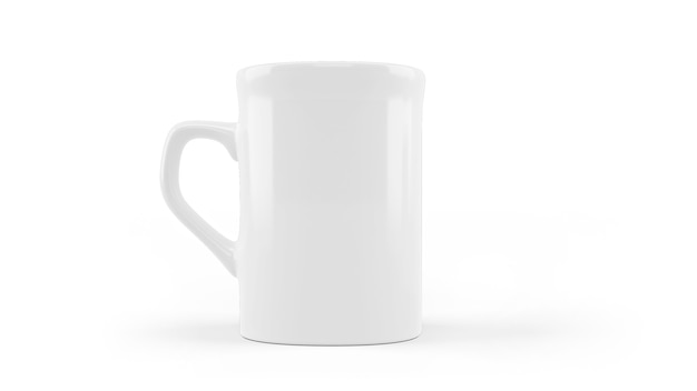 PSD gratuito maqueta de taza de cerámica blanca aislada