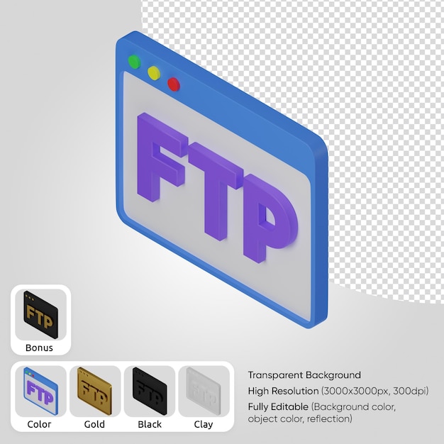 PSD gratuito maquetacion web 3d ftp