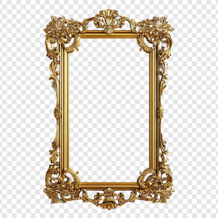 PSD gratuito un marco adornado con oro una obra maestra dorada