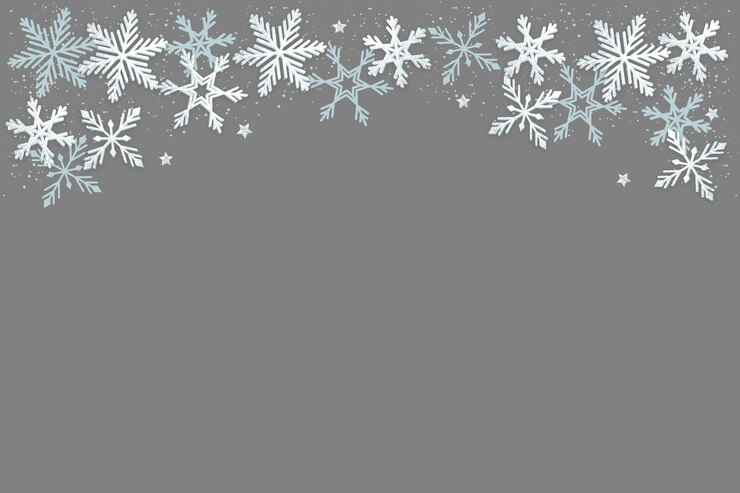 PSD gratuito el marco de los copos de nieve está aislado.