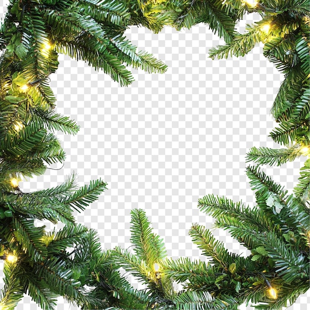 El marco festivo de Navidad iluminó las ramas de pino