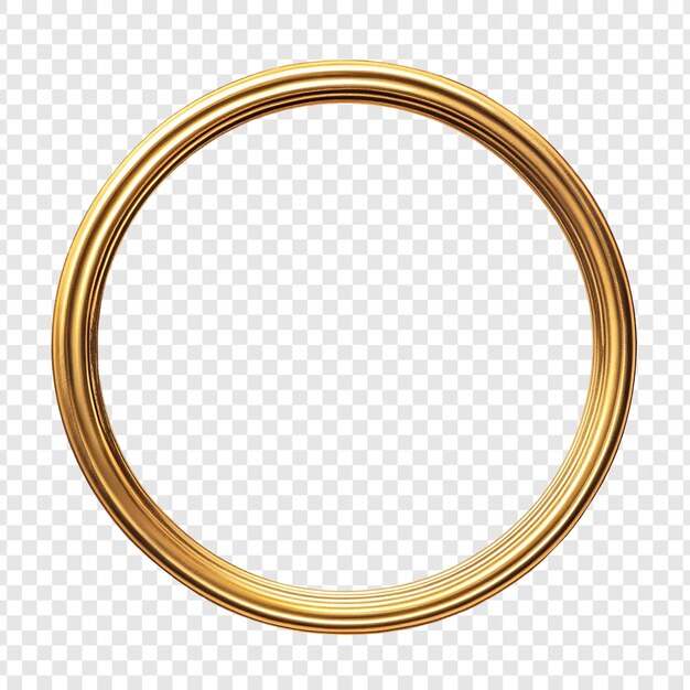 Marco redondo dorado Elemento de diseño circular elegante