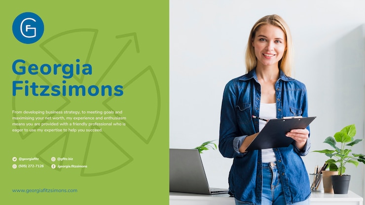 PSD Gratis marketing promotion with business woman template