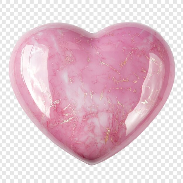 Mármol rosado en forma de corazón