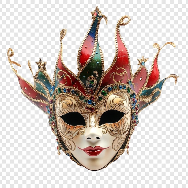 La máscara del carnaval veneciano, una joya de colores
