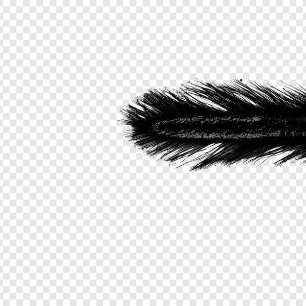 Gratis PSD mascara-kwastmerk geïsoleerd op transparante achtergrond