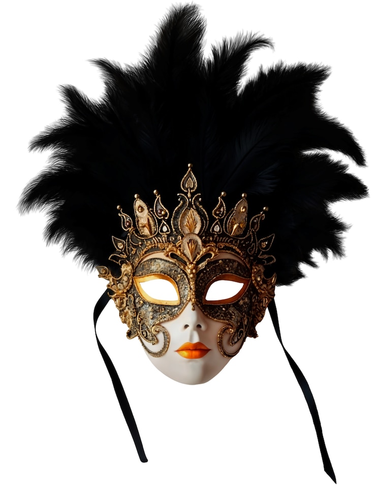 PSD gratuito maschera di carnevale isolata