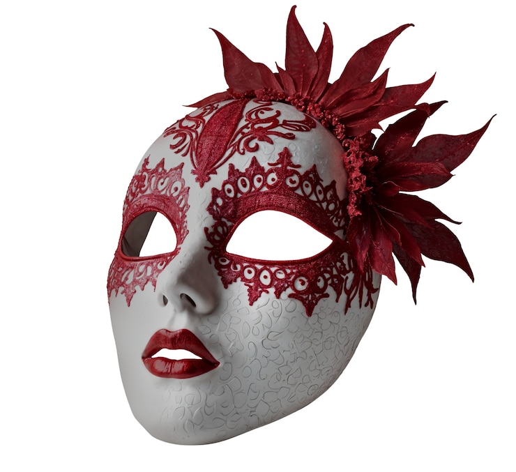 PSD gratuito maschera di carnevale isolata