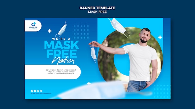 Gratis PSD masker gratis bannersjabloon