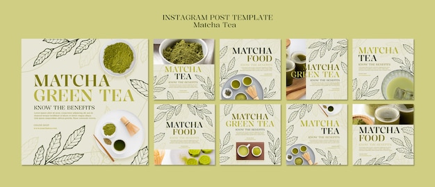 Matcha thee drinken instagram posts.