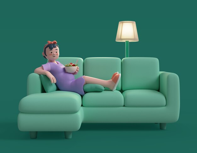 La maternidad plantea una ilustración