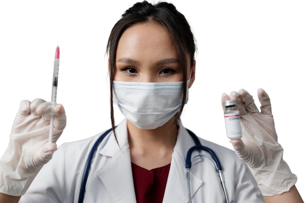 Medic met vaccin