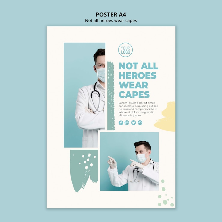 PSD Gratis medical professional flyer design