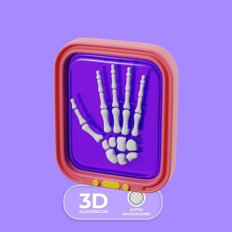 PSD Gratis medical xray icon 3d illustration