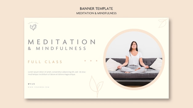 Meditatie en mindfulness banner