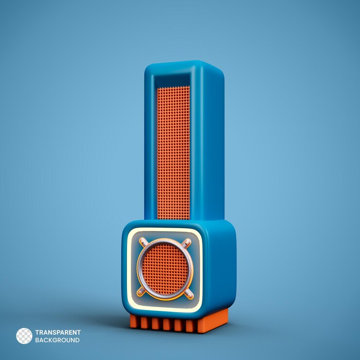 PSD gratuito megáfono aislado icono 3d render ilustración