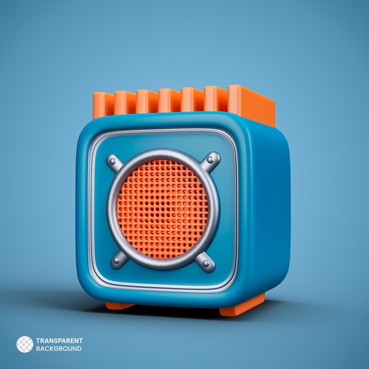 PSD Gratis megaphone isolated icon 3d render illustration