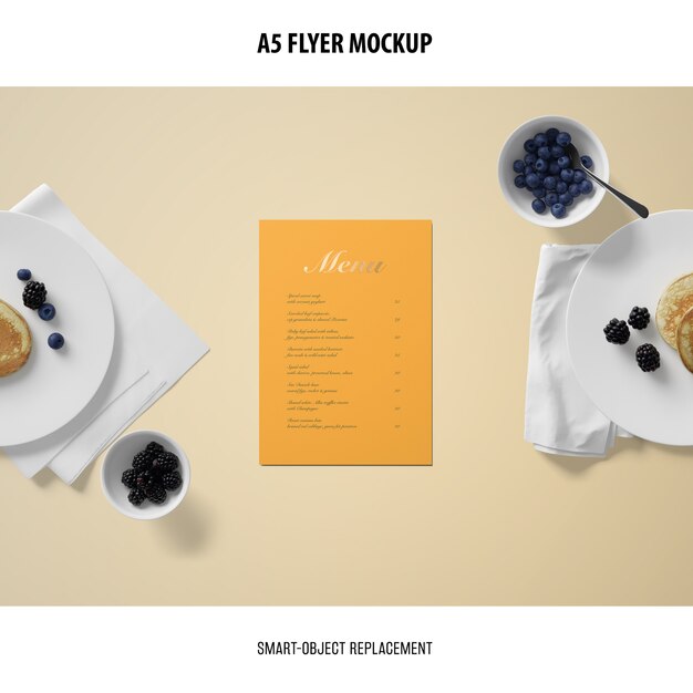 Menukaart Mockup