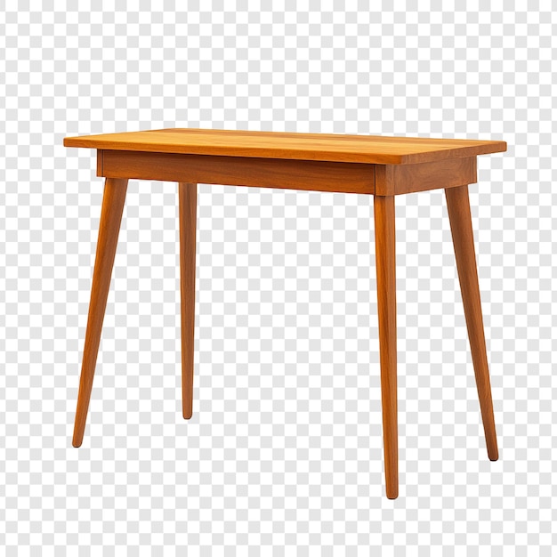 Mesa de madera moderna de mediados de siglo Diseño elegante para el hogar o la oficina