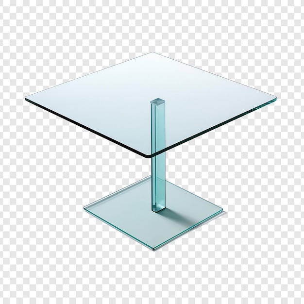 PSD gratuito mesa de vidrio aislada sobre un fondo transparente