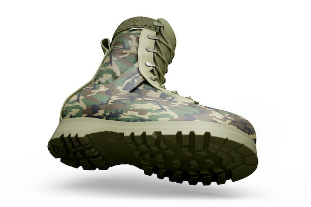 Militar boots mockup