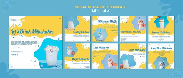 Milkshake post sui social media