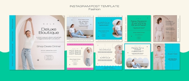 Gratis PSD minimal fashion boutique instagram post