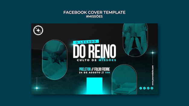 Gratis PSD missoes facebook cover sjabloon