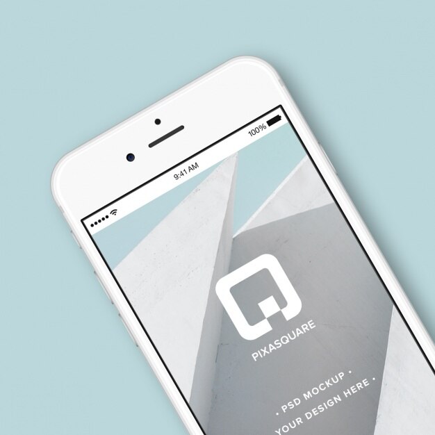 PSD Gratis mock up desain telepon