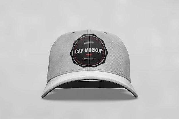 PSD gratuito mock up de gorra con vista frontal