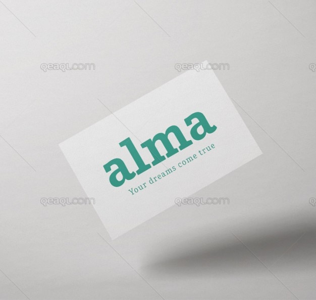 PSD Gratis mock up kartu nama klasik