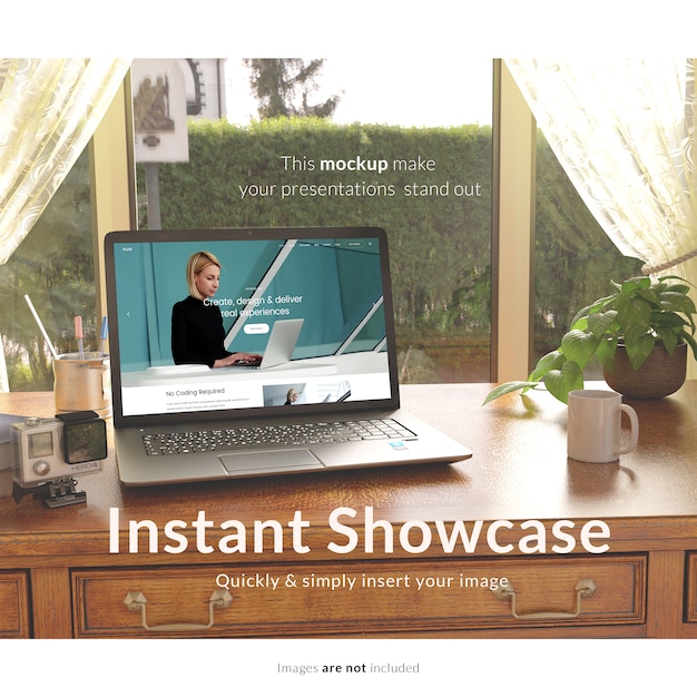 PSD gratuito mock up de portátil