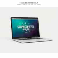 PSD gratuito mock up realista de macbook