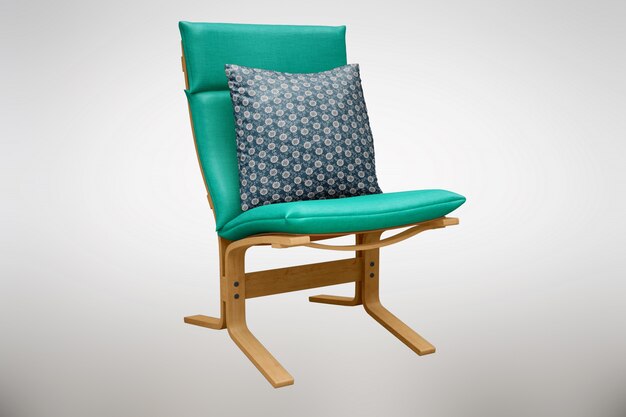 Mock up de silla verde