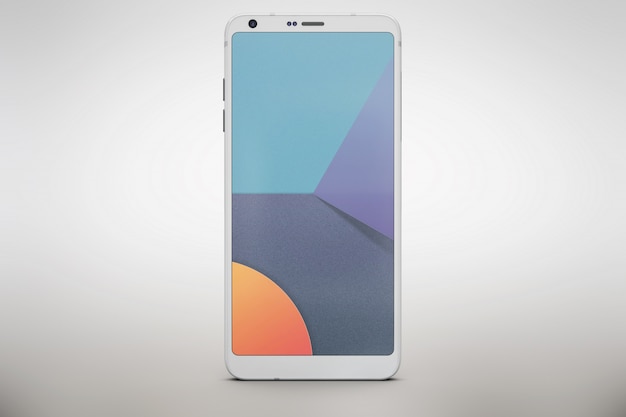 PSD gratuito mock up de smartphone blanco