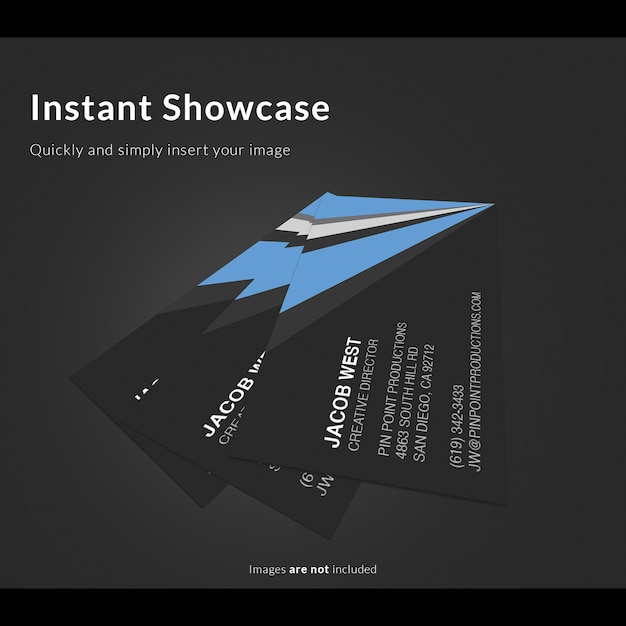 PSD gratuito mock up de tarjetas de negocios