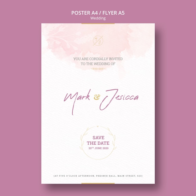 Mock-up volantino bellissimo matrimonio